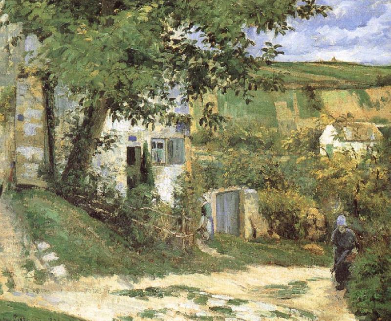 Camille Pissarro Pang Schwarz housing plan oil painting image